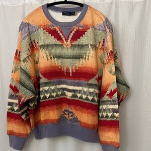 Polo by Ralph Lauren Colorful Geometric ladies Sweater size L